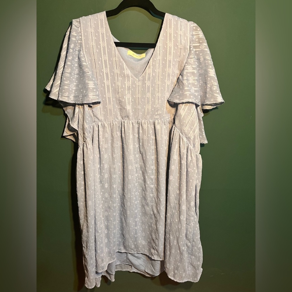 Arula- Beautiful Soul Dress Blue Swiss Dot